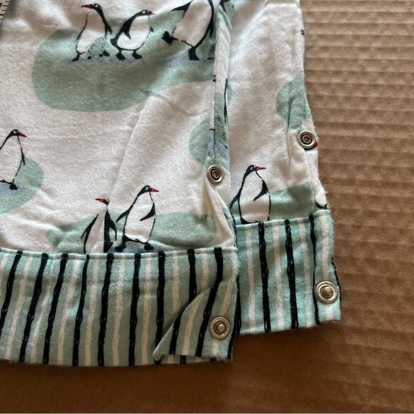 NWT Munki Munki flanel Penguins in Love super soft Flannel Pajama Set size S - Picture 8 of 16